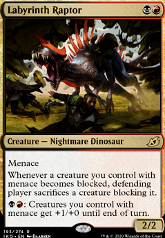 Labyrinth Raptor feature for Menace Aggro