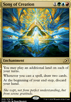 Song of Creation feature for Omnath, not a group hug deck, but close enough