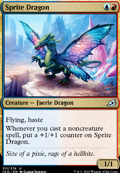 Sprite Dragon feature for Grixis StormWing