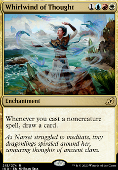 Whirlwind of Thought feature for Narset enlightened master edh