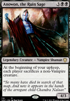 Anowon, the Ruin Sage feature for Turn 3 any vampire  [Sorin Cheatyface}