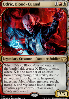 Odric, Blood-Cursed feature for Blood, Sweat and Keywords