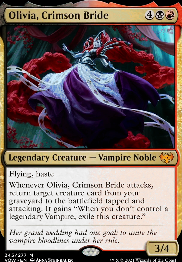 Olivia, Crimson Bride feature for Rakdos: Vampire Tribal