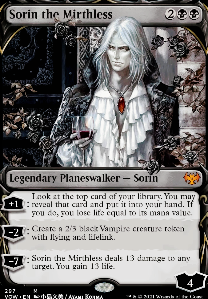 Sorin the Mirthless feature for A Miserable Little Pile Of Tokens!