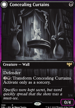 Concealing Curtains feature for Dimir mill control horror edh