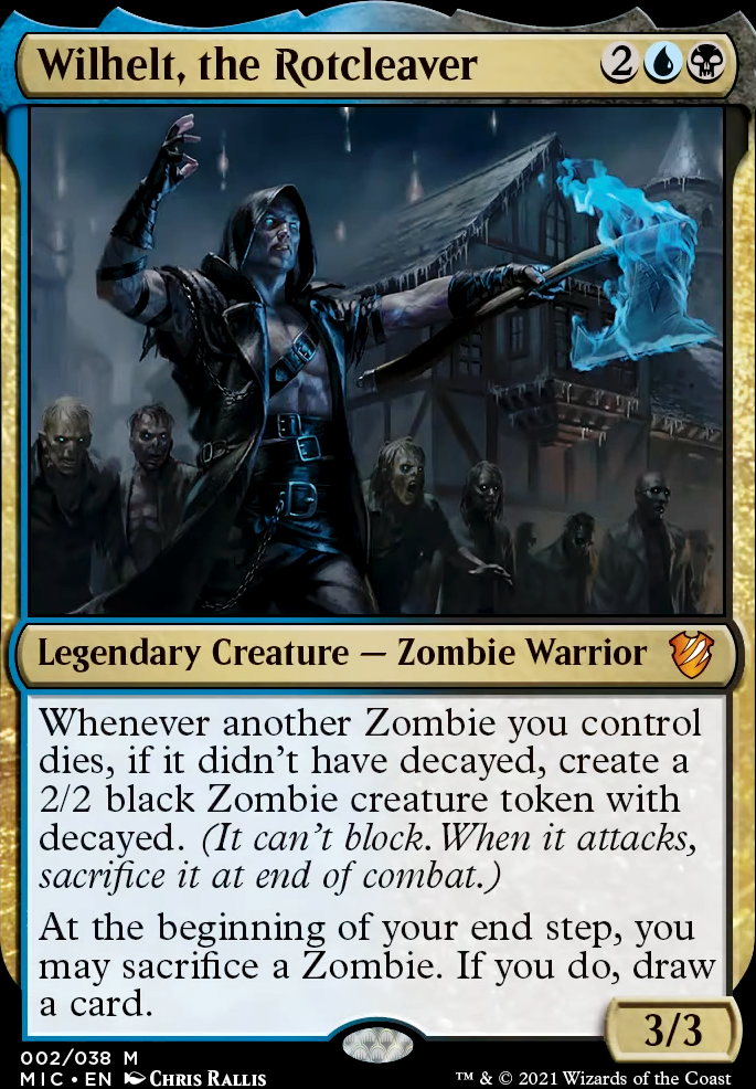 Wilhelt, the Rotcleaver feature for Wilhelt, the Rotcleaver - EDH - Zombie Tribal