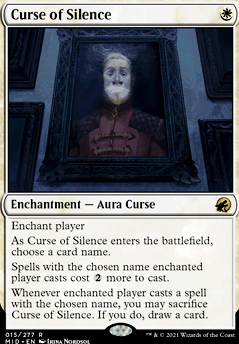 Curse of Silence feature for 9898-MTG-Collection-Mythics-And-Rares
