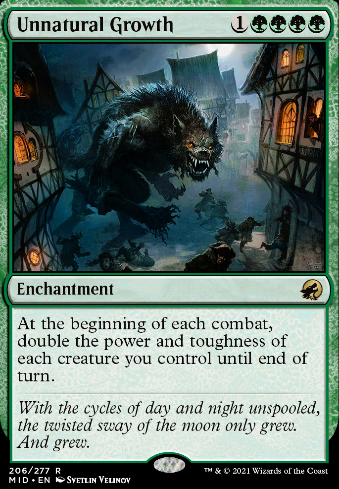 Unnatural Growth feature for I Was an EDH Werewolf