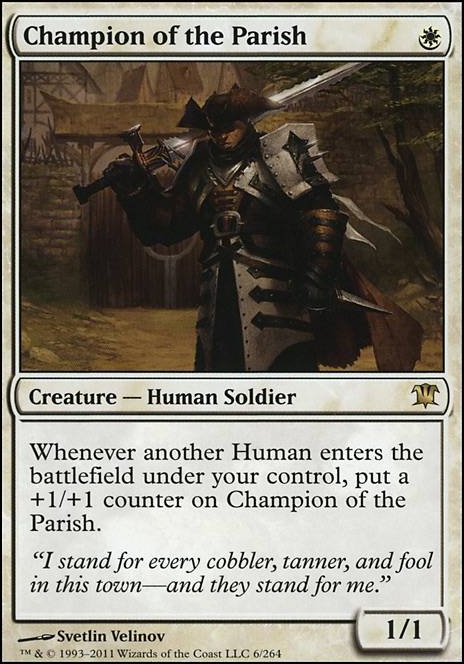 Champion of the Parish feature for Ai generated deck