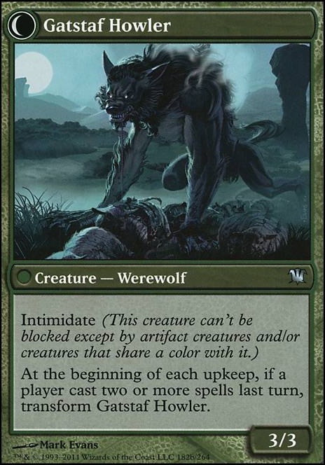 Gatstaf Howler feature for It's a werewolf  deck!!