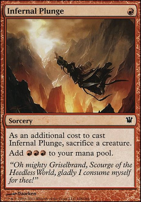 Infernal Plunge feature for Mono red storm
