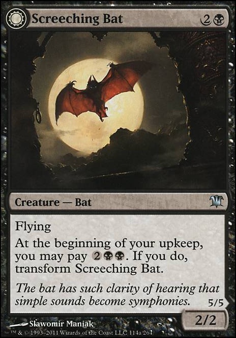 Screeching Bat feature for The Warriors of Moon and Blood