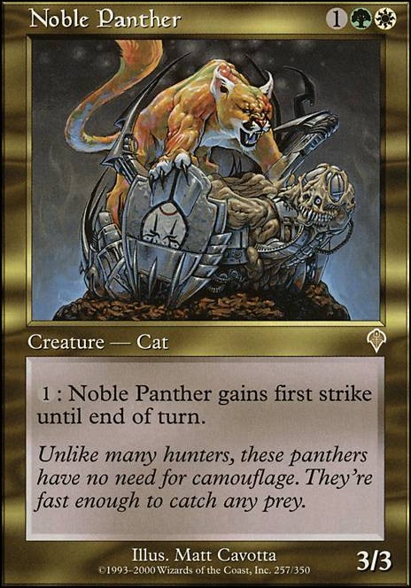 Noble Panther feature for Cat Fancy