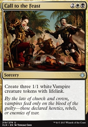 Call to the Feast feature for Sorin's Vampire Killsquad