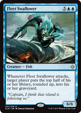 Fleet Swallower feature for The Abyss (Mono blue tempo/mill)