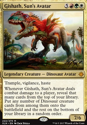 Gishath, Sun's Avatar feature for Dinosaur Stomp