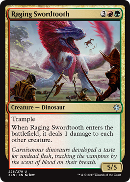 Featured card: Raging Swordtooth