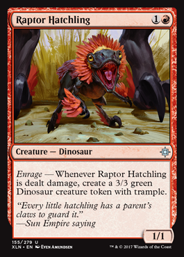 Raptor Hatchling feature for Defend the Dino! - Pauper EDH