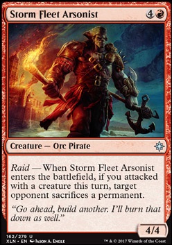 Storm Fleet Arsonist feature for Pirates of the 10 gates
