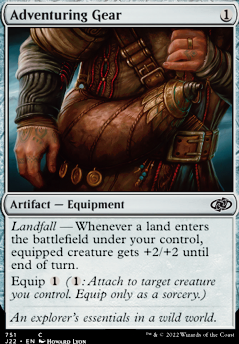 Adventuring Gear feature for Common Commander deck