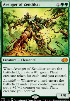 Avenger of Zendikar feature for Mono-Green Turbo Lands