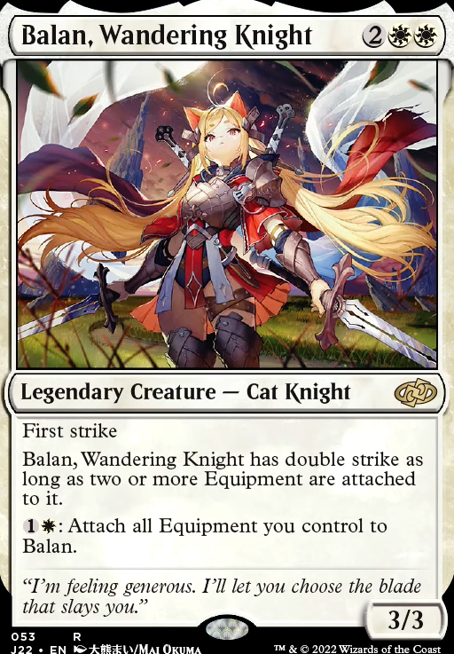 Balan, Wandering Knight feature for Balan the Magnetic Cat