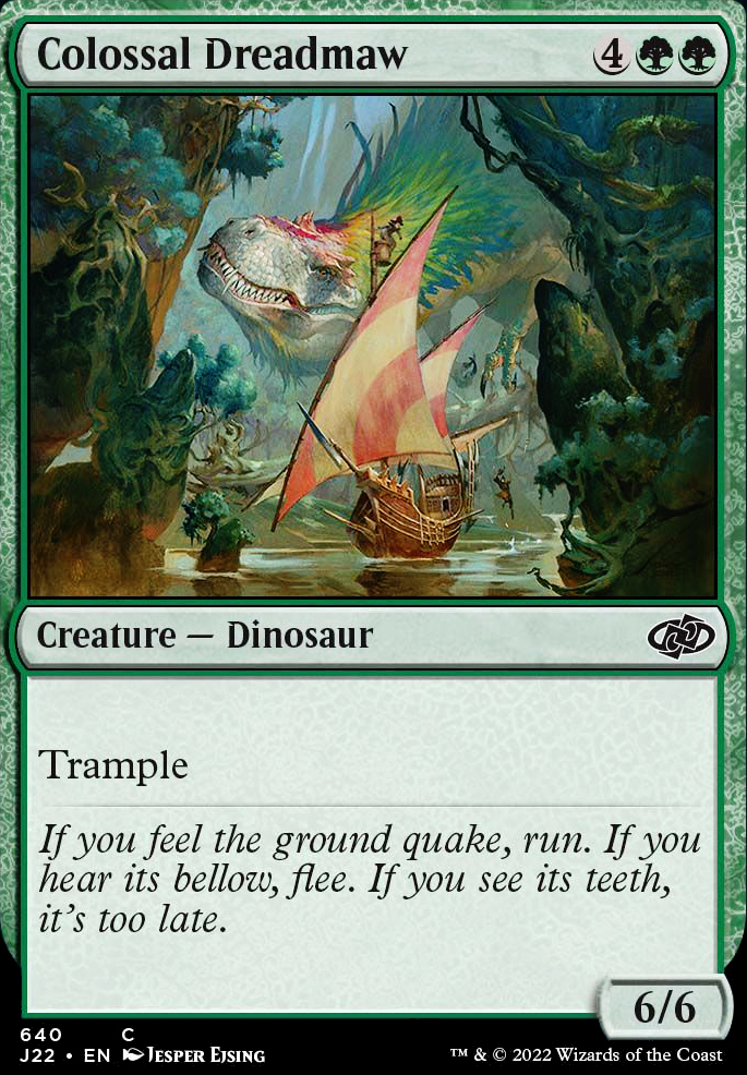 Colossal Dreadmaw feature for 2019 Duel Decks - Forest Beings