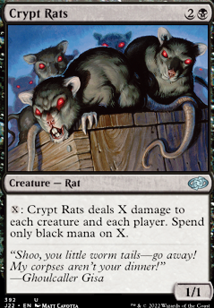 Crypt Rats feature for Pauper Mono-Black Pestilence