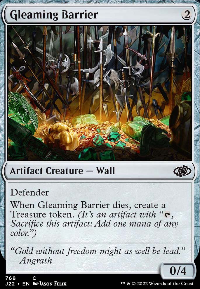 Gleaming Barrier feature for EDH - Admiral Becket Brass - Brass 'n' Booty