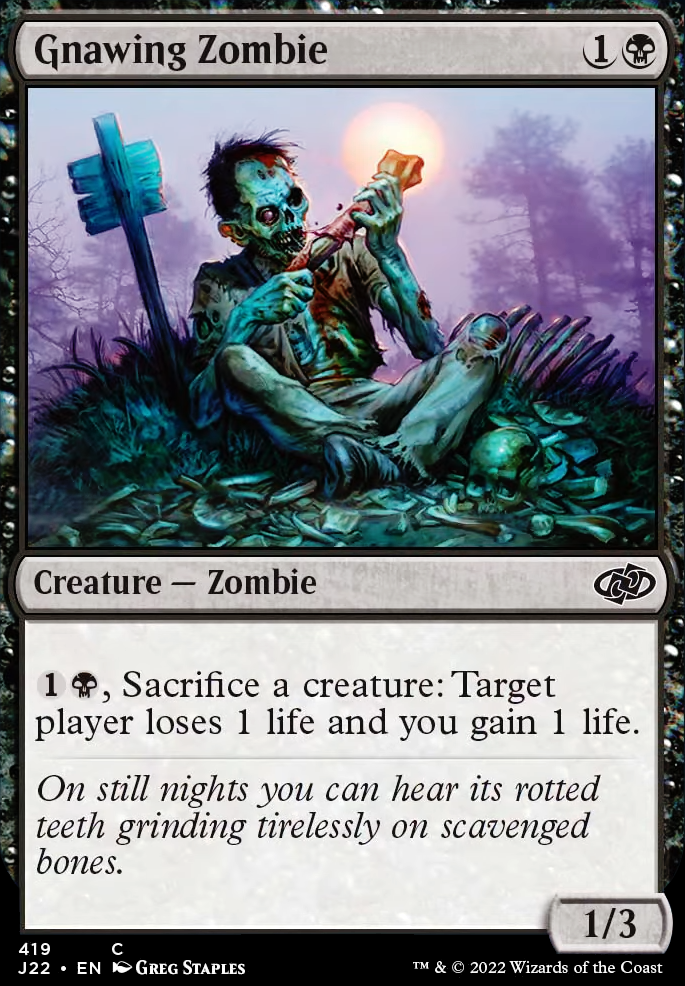 Featured card: Gnawing Zombie