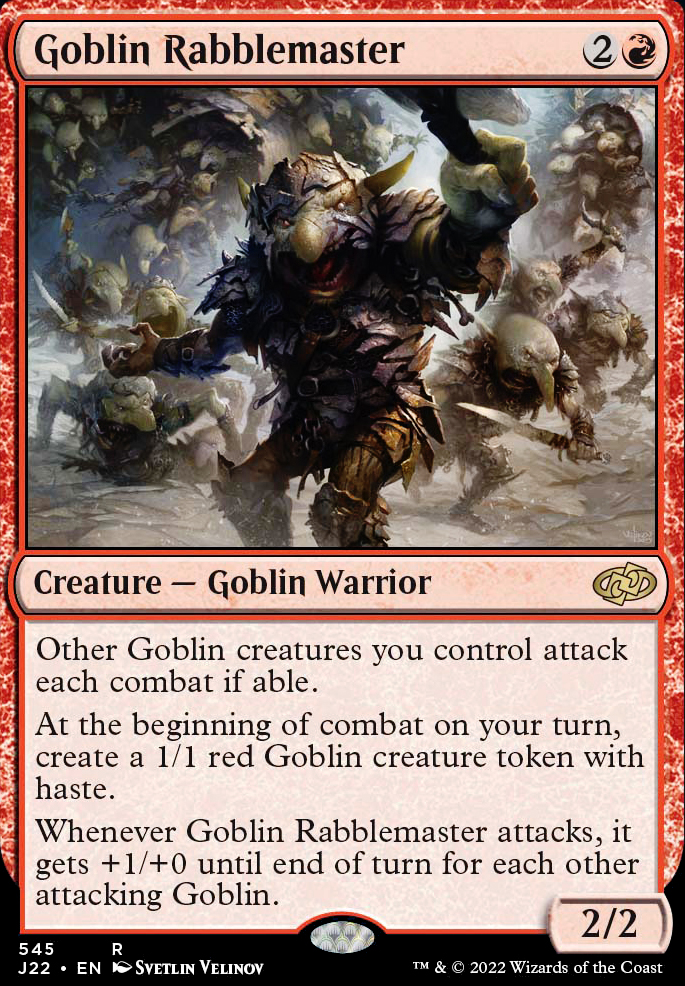 Goblin Rabblemaster feature for Mono-R Goblins (FRNTR)