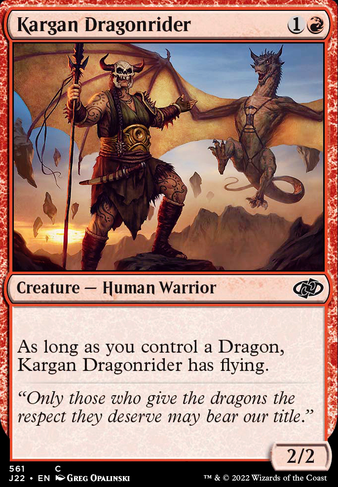 Featured card: Kargan Dragonrider