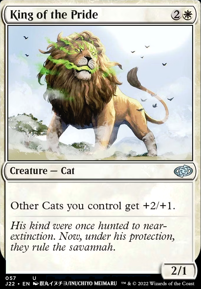 King of the Pride feature for "...and Lions, Oh My!" (Modern GW Cat Aggro)