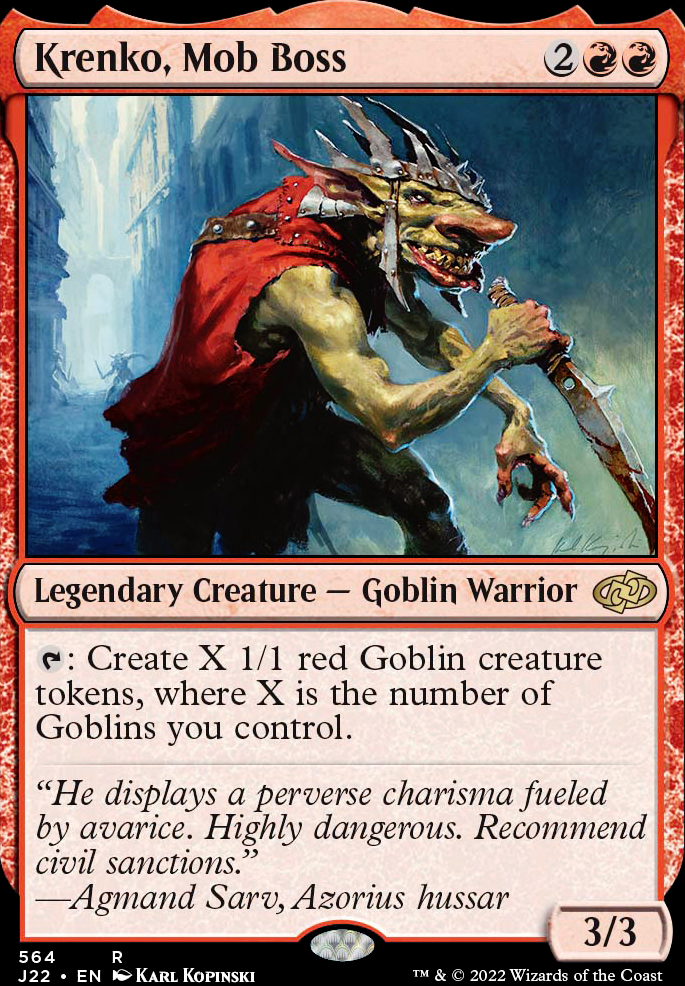 Krenko, Mob Boss feature for Competitive Goblins (Historic)