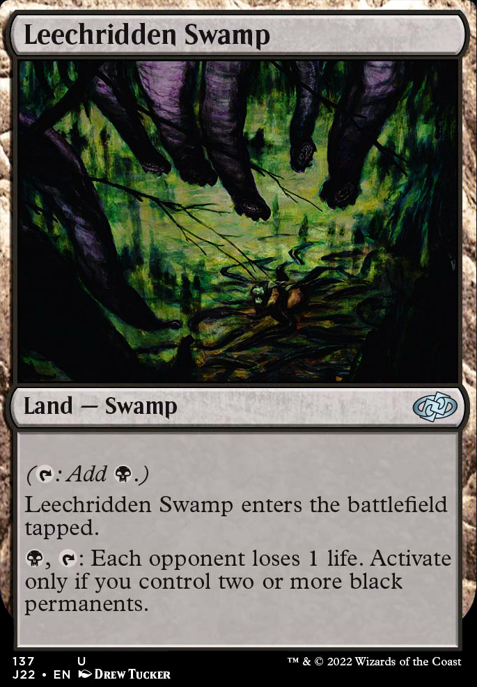 Leechridden Swamp feature for Another Rakdos Impulse Draw Commander