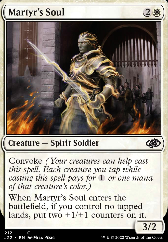 Martyr's Soul feature for Pauper Cube
