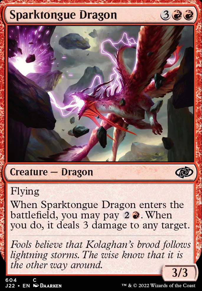 Featured card: Sparktongue Dragon
