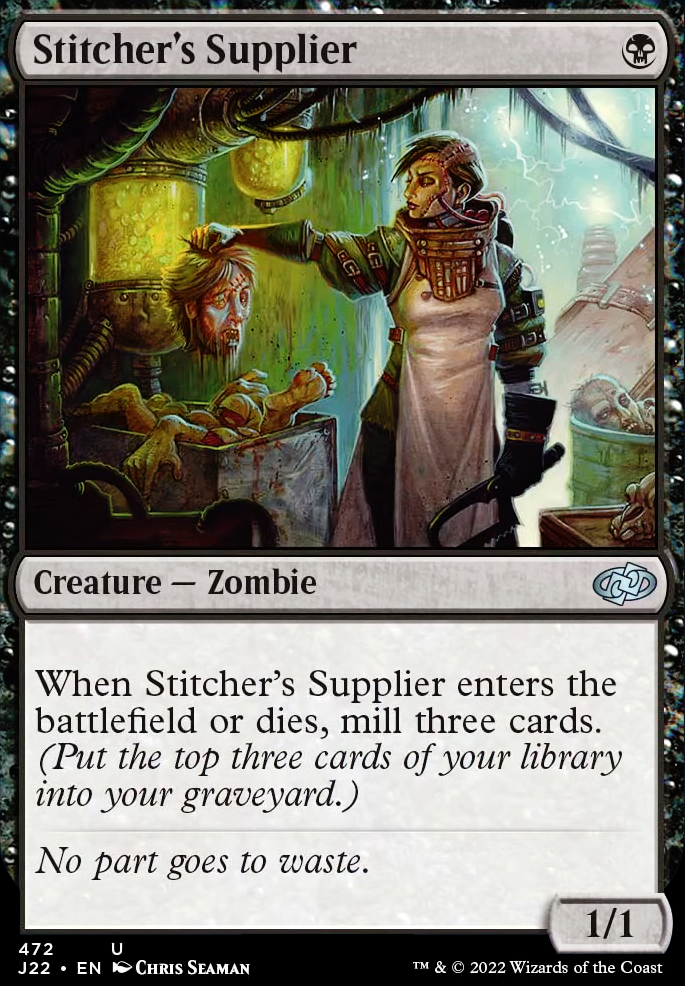 Stitcher's Supplier feature for Graveyard Havok