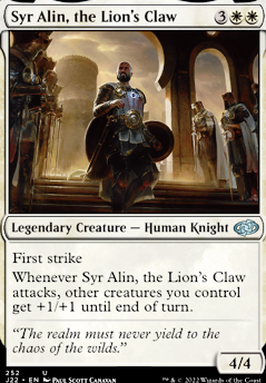 Commander: Syr Alin, the Lion's Claw