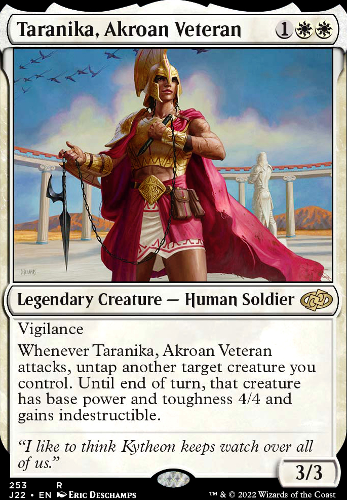 Featured card: Taranika, Akroan Veteran