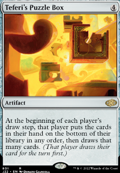 Teferi's Puzzle Box feature for Its card draw time c: