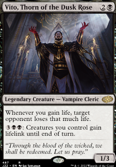 Vito, Thorn of the Dusk Rose feature for Vito Life Swing (EDH)