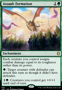 Assault Formation feature for Mono-Green Toughness