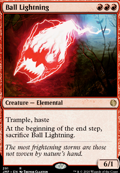 Ball Lightning feature for Mono Mana Mono Red