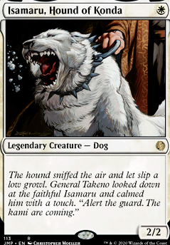 Isamaru, Hound of Konda feature for Baying of the Hounds