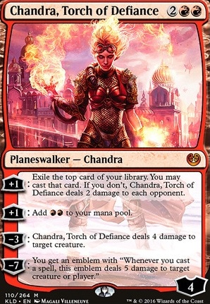 Chandra, Torch of Defiance feature for four color friends