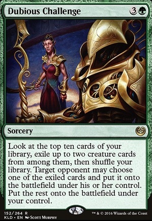 Dubious Challenge feature for Thank You, Sir. (Jund Slug)