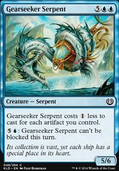 Gearseeker Serpent feature for Dimir affinity