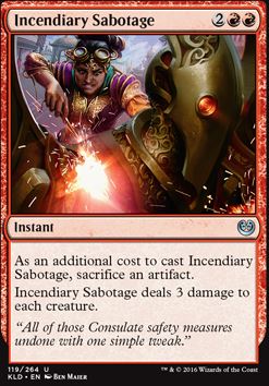 Featured card: Incendiary Sabotage