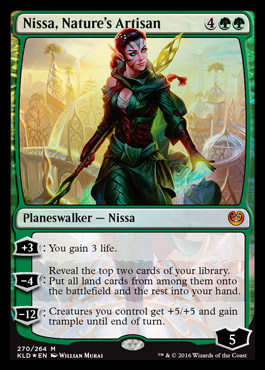 Nissa, Nature's Artisan feature for Elf Tribal stomp